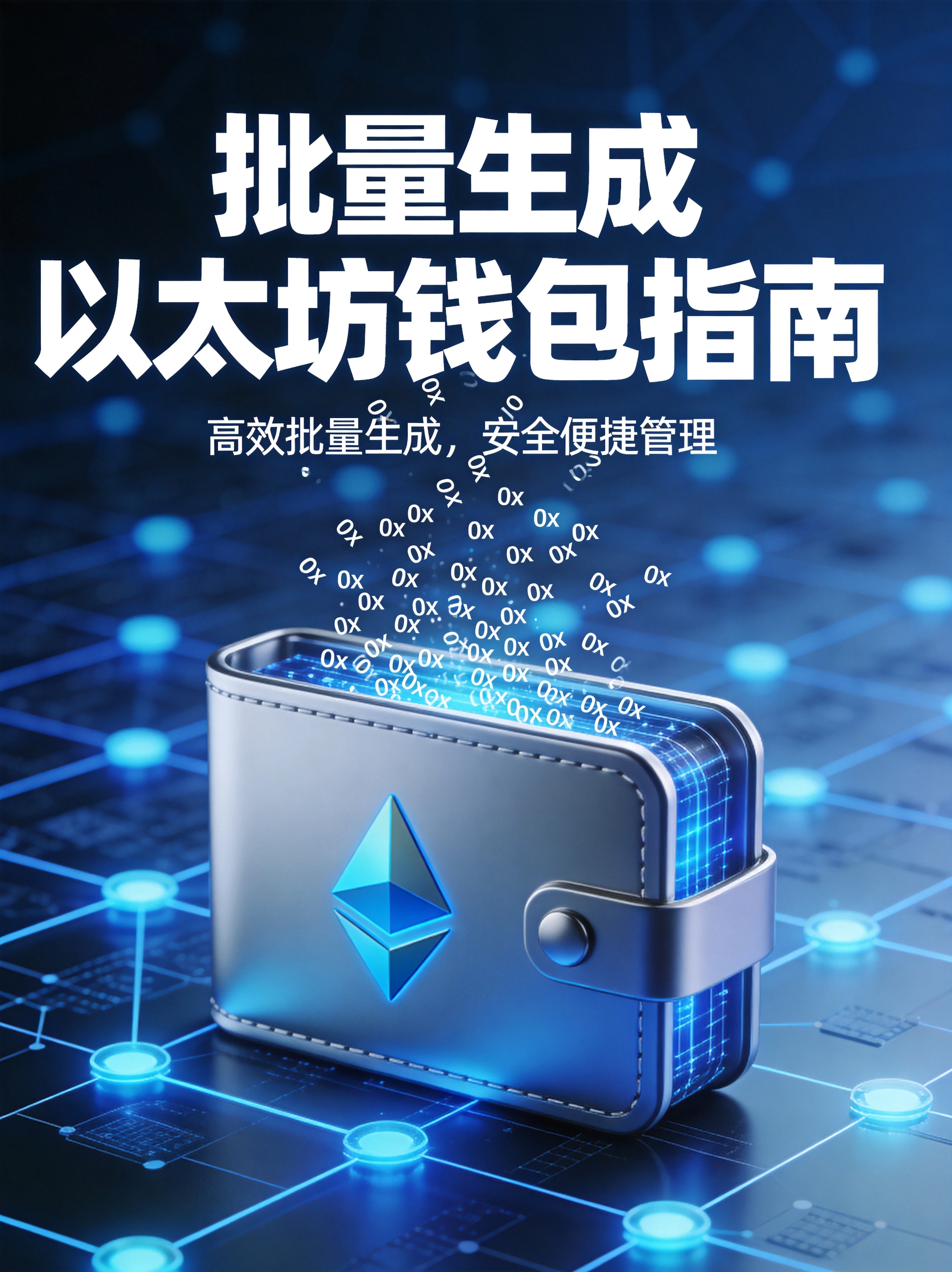 如何批量生成多个以太坊钱包地址 | 一次生成100个，矿工都在用这招